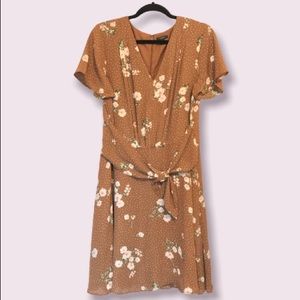 Ann Taylor front tie floral dress